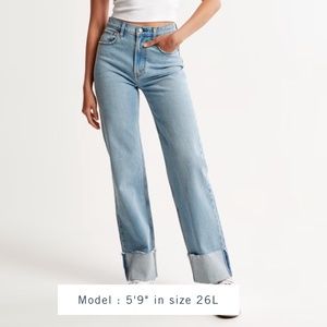 Abercrombie Cuffed Curve Love Jeans